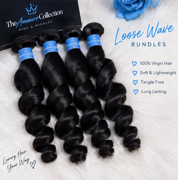 Deep Wave/Loose Wave Raw Bundles